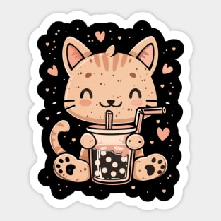 Cat's Boba Wonders Sticker